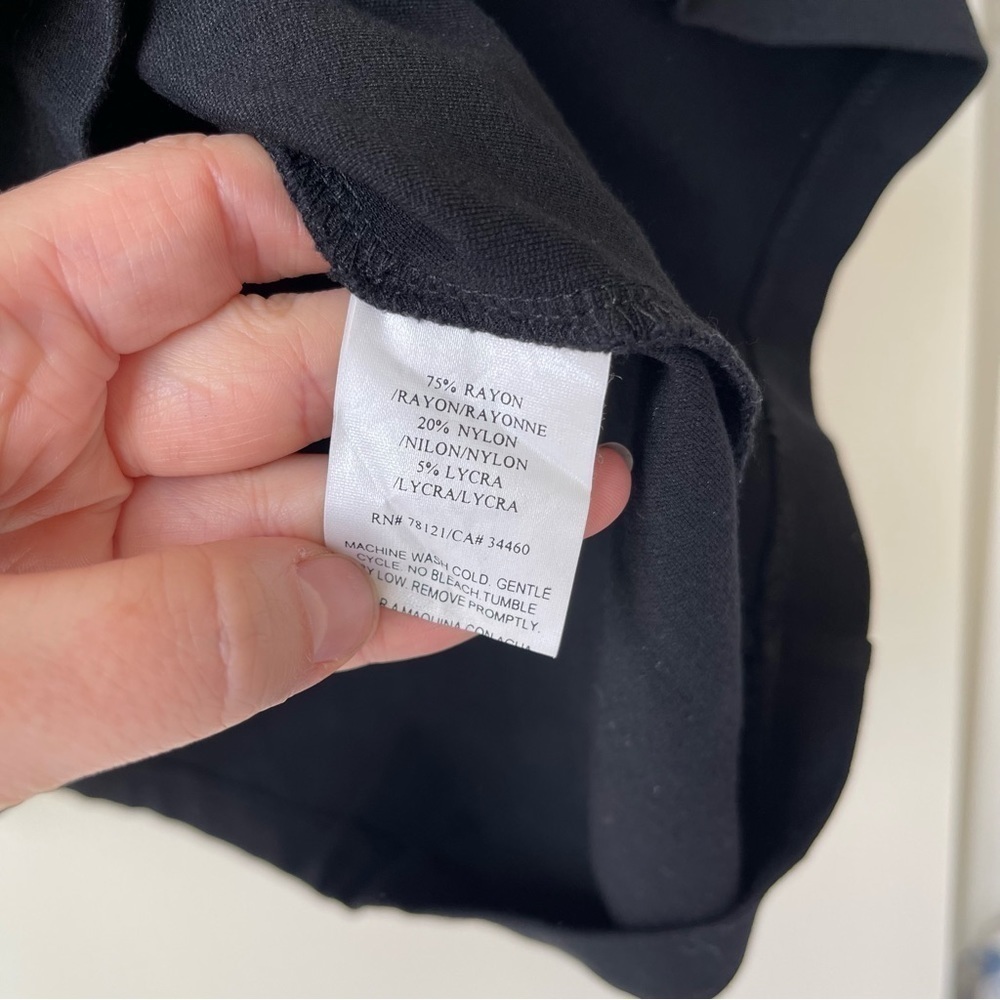 Eileen Fisher Black Slip On Mini Skirt Size Large - Picture 5 of 6